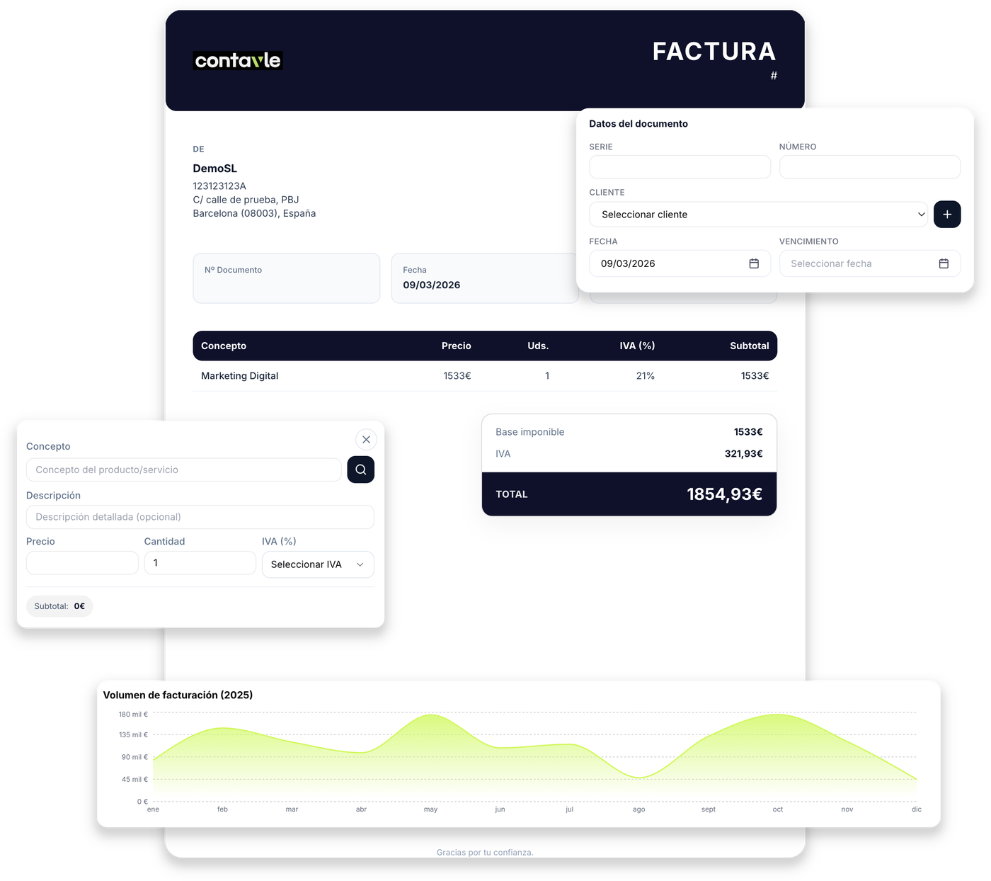 Contavle facturaci&oacute;n